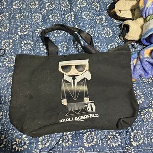 Karl Lagerfeld Black Tote Bag